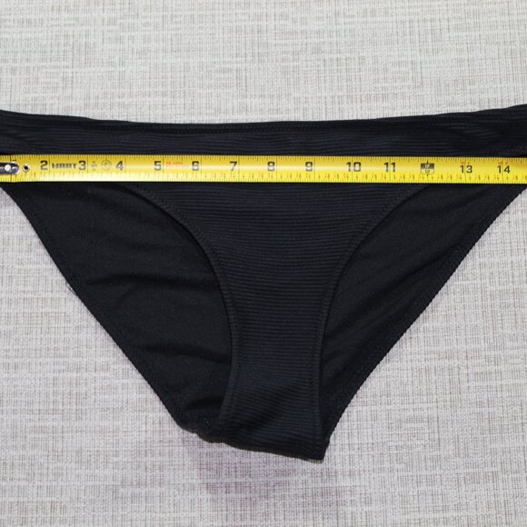 H&M Black Black Ribbed Bikini Swimsuit Bottom - Picture 3 of 4